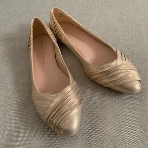 Kelly & Katie Metallic Blush Flats